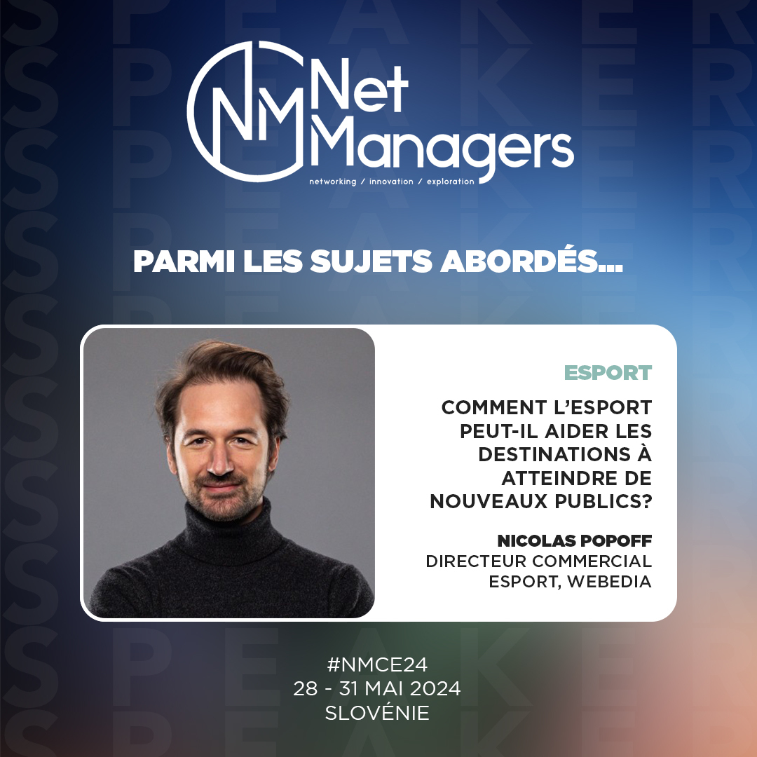Plus que 7 jours avant le grand départ pour la Slovénie ! 🇸🇮

L'occasion de vous révéler notre 4ème speaker du voyage, Nicolas Popoff, Directeur Commercial Esport @webediafr ! 🎤

Nicolas sera présent pour une conférence sur le thème de l'Esport et le tourisme 🤝
#NMCE24