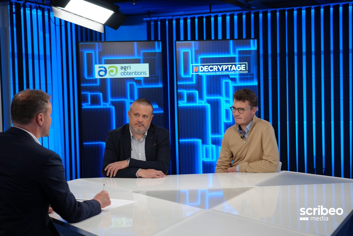 Agri Obtentions (@agri_obtentions) on Twitter photo Retrouvez prochainement Agri Obtentions avec <a href="/vincent_beguier/">vincent béguier</a> et <a href="/Cuvelier_fr/">Francois Cuvelier</a> sur le plateau de l’émission #DECRYPTAGE produite par <a href="/Scribeo_Group/">Scribeo Media</a> et diffusée sur bfmtv.com BFM Business.
👉 Diffusion prévue le 07 juin 2024. Retrouvez prochainement Agri Obtentions avec <a href="/vincent_beguier/">vincent béguier</a> et <a href="/Cuvelier_fr/">Francois Cuvelier</a> sur le plateau de l’émission #DECRYPTAGE produite par <a href="/Scribeo_Group/">Scribeo Media</a> et diffusée sur bfmtv.com BFM Business.
👉 Diffusion prévue le 07 juin 2024.