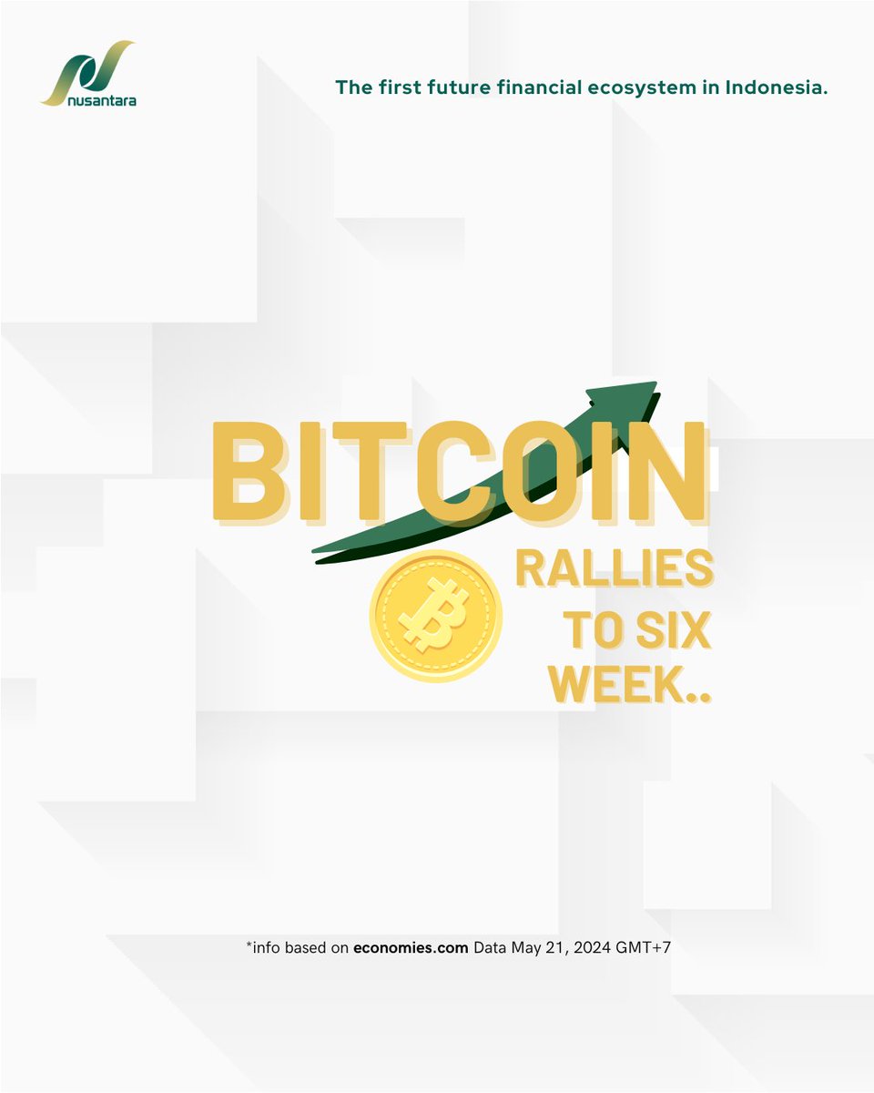 nusantaracorp's tweet photo. Bitcoin gained ground on Tuesday on track for the second straight profit, scaling six-week highs after rushing above $70,000 amid a surging risk appetite in the market.

#nuswallet #nusantarawallet #bitcoin https://t.co/P9QGZMZJAx