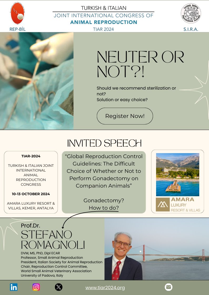 tiar2024's tweet photo. Neuter or not??
https://t.co/YufSMtG3UZ
#tiar2024
#repbil
#sira
#turkishitalianvetcongress #frontiersinanimalsci #vetbiotechandrology #animalreprobiotech2024 #animalreprocongress #VetMedConference #reproductivebiology2024 https://t.co/18ZcpEZw48