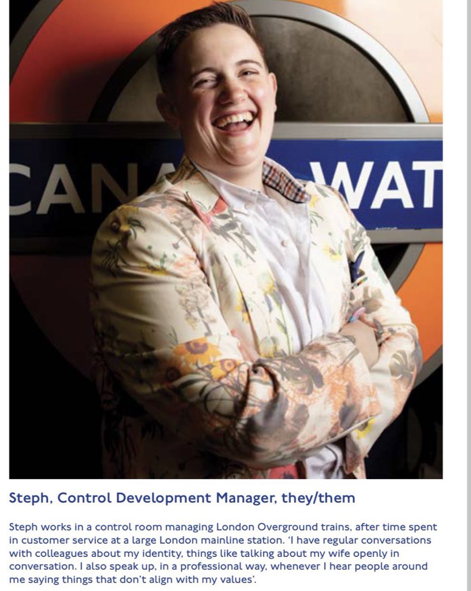 “I also speak up, in a professional way, whenever I hear people around me saying things that don’t align with my values…” Sounds rather like ol’ Steph here gets off on her ‘non-binary’ status to potentially get others fired for wrongthink. Looks chuffed to bits about it too…