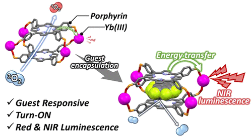 Guest-Responsive Near-Infrared-Luminescent Metal–Organic Cage Organized by Porphyrin Dyes and Yb(III) Complexes | Inorganic Chemistry pubs.acs.org/doi/10.1021/ac… Shoji, Hasegawa, and co-workers @InorgChem #ytterbium #porphryins #NIR #MOCs