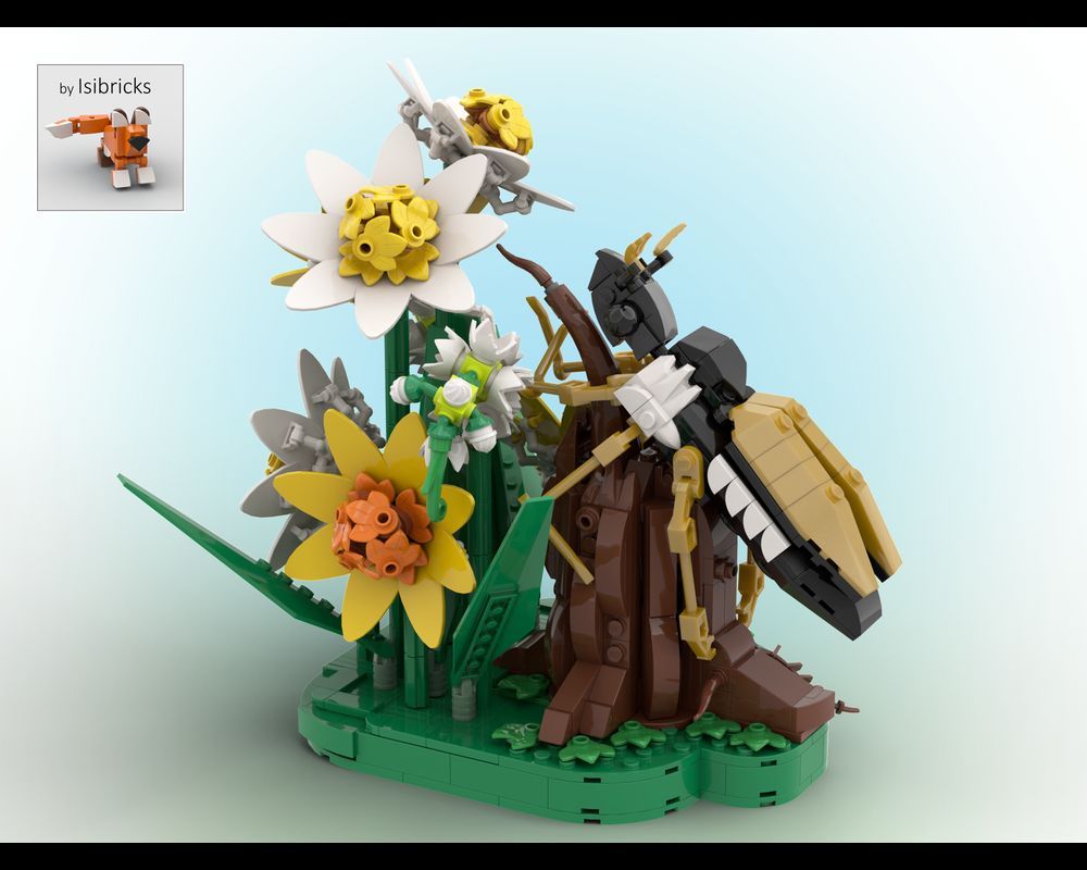 Maybeetle & Flowers by Isibricks #LEGO reb.li/m/182988
