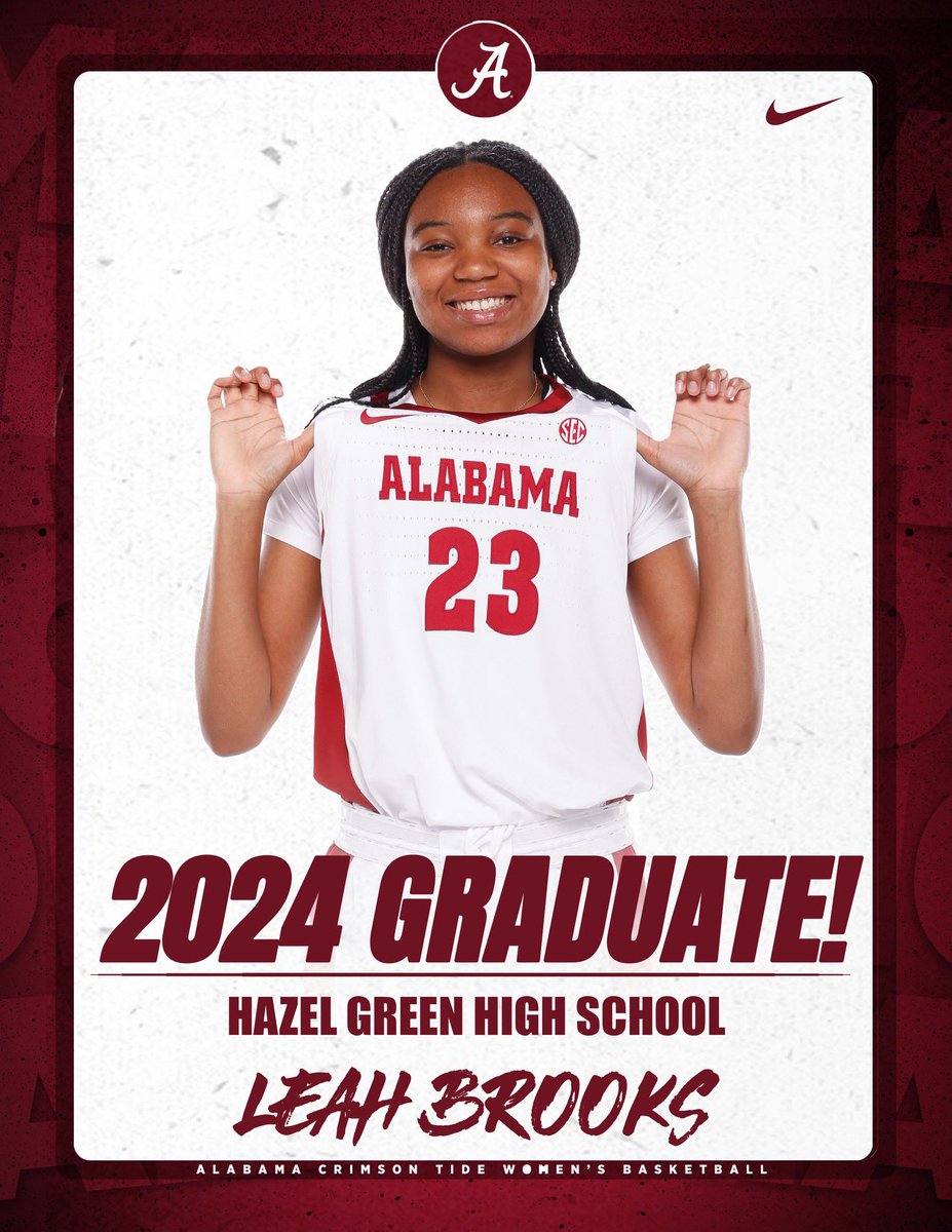 Congratulations, @LeahBrooks2005, for graduating high school! 🎓👏 #RollTide #GLG