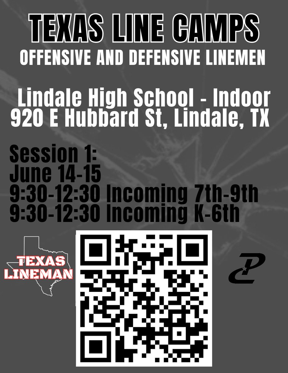 TexasLineCamp's tweet photo. TEXAS LINE CAMP- Lindale
Registration: https://t.co/aUl1yqCLnw
#TexasLineCamp #TexasLineman #FutureLinemen https://t.co/NOk2JuxUhx