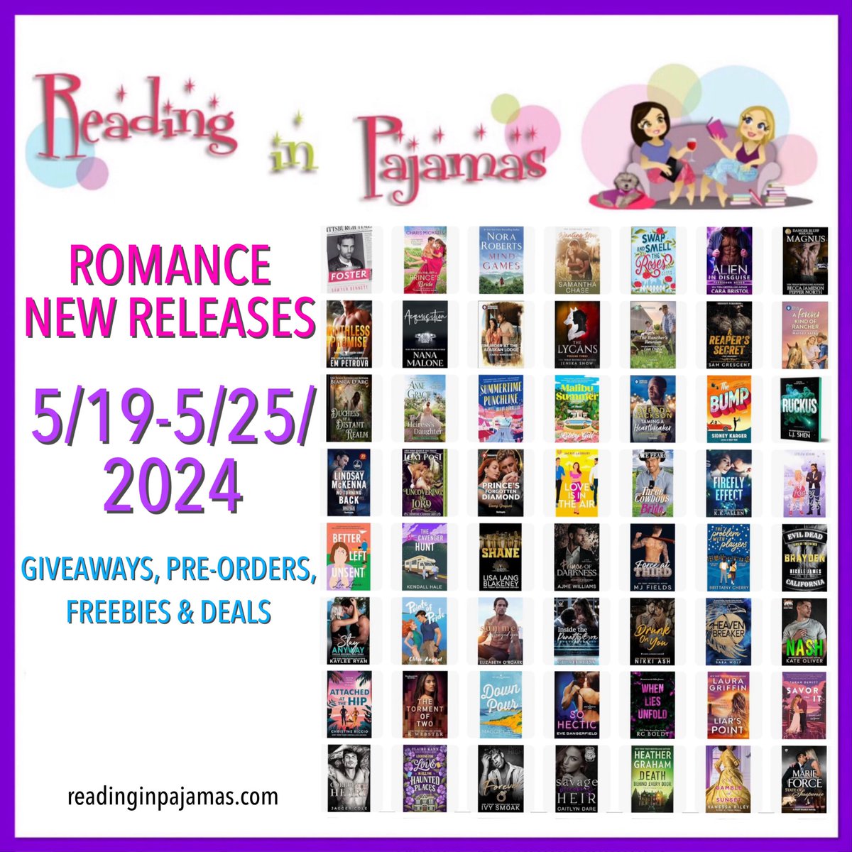 ✿ ROMANCE #NewReleases 05/19-05/25/2024 #Giveaways #PreOrders #Freebies & #Deals ► bit.ly/3QPe2EL Amazon link amzn.to/3K8p7Nx