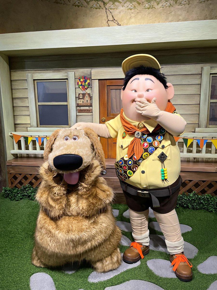 上海ディズニーで絶対に撮りたかったペアグリ「ラッセル&ダグ