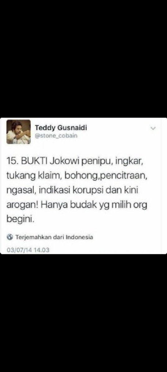 @TeddGus Mengingatkan. Kolusi , nepotisme atau dan KKN itu dilakukan bersama sama, dari atas kebawah , tdk perorangan.