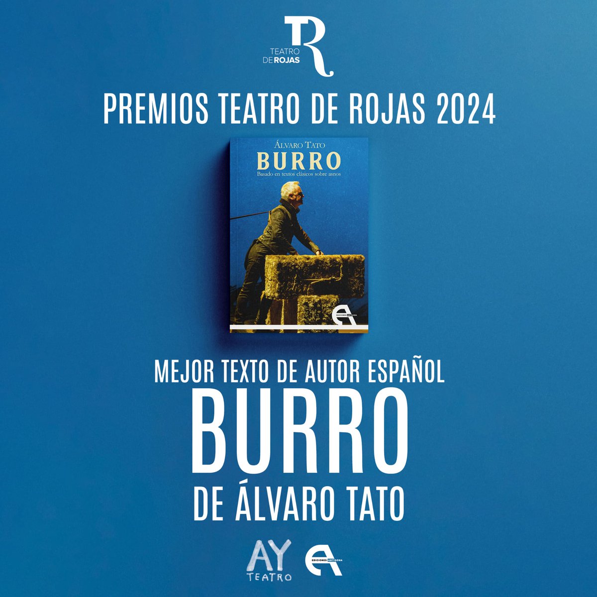 Enhorabona a la companyia de #Burro pel premi de @teatroderojas a Millor Text d’autor Espanyol! 👏 👉 Aprofiteu que podeu veure l’obra fins al 2 de juny al Romea! 🎟️ bit.ly/ElBurroRomea