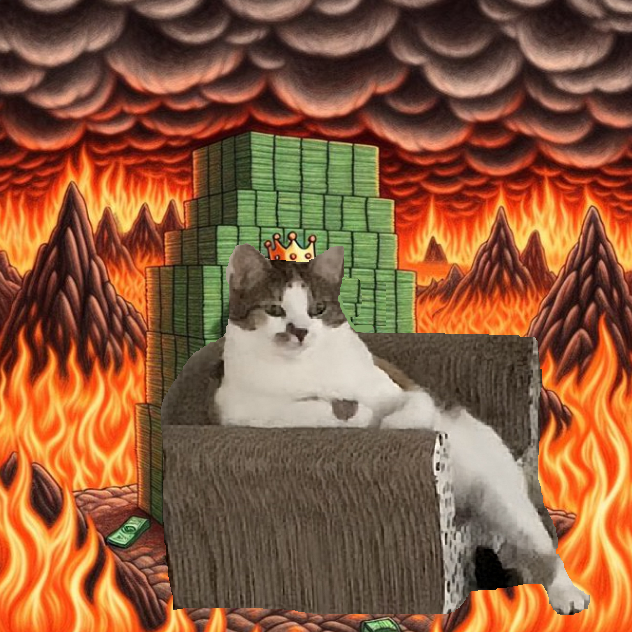 couch_purrtato's tweet photo. @Pauly0x we don't sell, we burn 

$couchcat #couchcat 

https://t.co/wABlV4TzJQ https://t.co/hR04NhqmcU