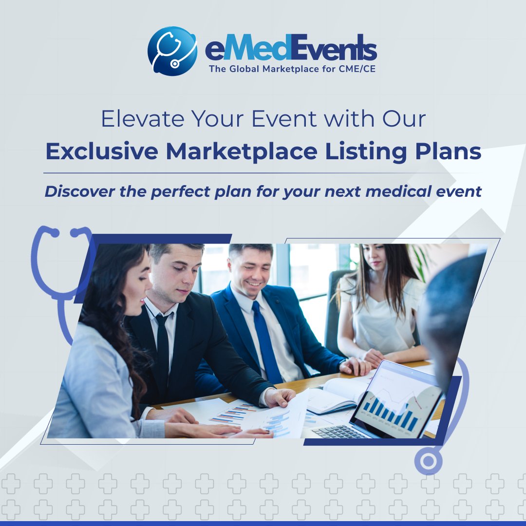 🚀 Ready to take your medical event to the next level? ➡️Click here to explore eMedEvents' exclusive Marketplace Listing Plans- bit.ly/3wFswjX #MedicalConference #CME #CE #ContinuingEducation#MedicalEducation #eMedEvents