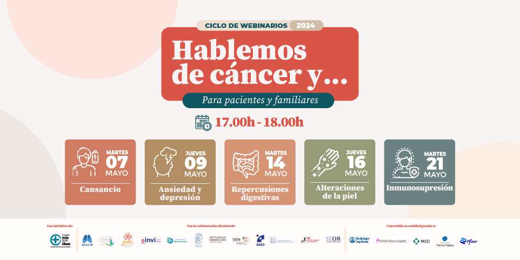 HABLEMOS DE CÁNCER cuenta con el apoyo de 5 organizaciones de pacientes, 7 organizaciones sanitarias y 5 farmacéuticas. 🩵Este seminario sobre CÁNCER E INMUSUPRESIÓN cuenta con la participación de: @aelcles, @ADMOBU, @sehh_es y @SEinmunologia youtube.com/watch?v=bsK58d…