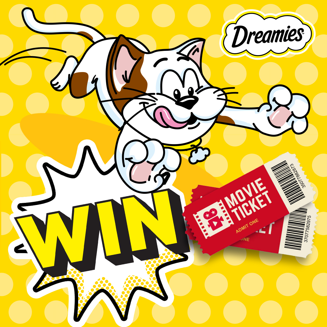 🐈📽️ He’s a cat who loves lasagne and hates Mondays. Who wants to be first in line to see the world’s favourite feline return to the big SKreen? Dreamies has partnered with Ster-Kinekor to give away 10 double movie tickets* to the opening shows on 24 May.