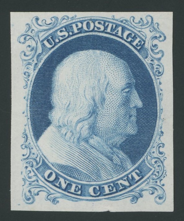 #philately #stamps Stamp of the day. USA 40P3 - 1 cent plate proof of 1875 reprint. While technically not a stamp, part of the allure of collecting proofs is the crisp design detail they afford.