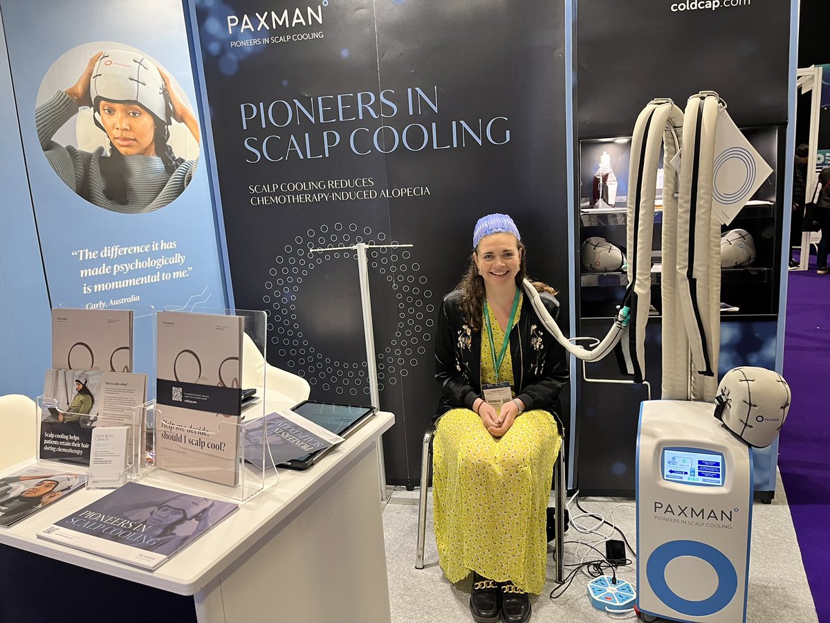 #OPC Hi to all the Paxman team at stand D52 @scalpcooling #coldcap #changingthefaceofcancer
