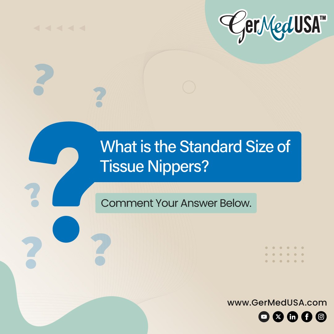 🔍✂️ What is the Standard Size of Tissue Nippers? 🤔 Comment your answers below!

Discover the fascinating world of cuticle nippers: tinyurl.com/yq5jk667

Let’s discuss it! 💬 

#TissueNippers #SurgicalInstruments #GerMedUSA #MedicalTools #CommentBelow #HealthcareProfessionals