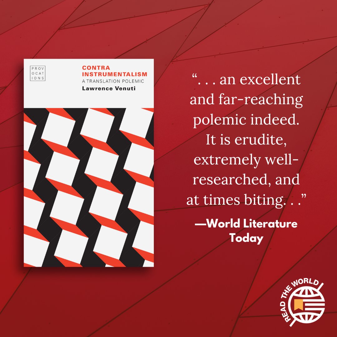 UnivNebPress's tweet photo. As we #WritetheWorld today don't forget to #ReadtheWorld too!
CONTRA INSTRUMENTALISM (@UNLProvocations) challenges the notion that translation reproduces an invariant contained in the source text and argues for a more comprehensive understanding. https://t.co/9hnKQYtwam https://t.co/2WcBPMpF4M