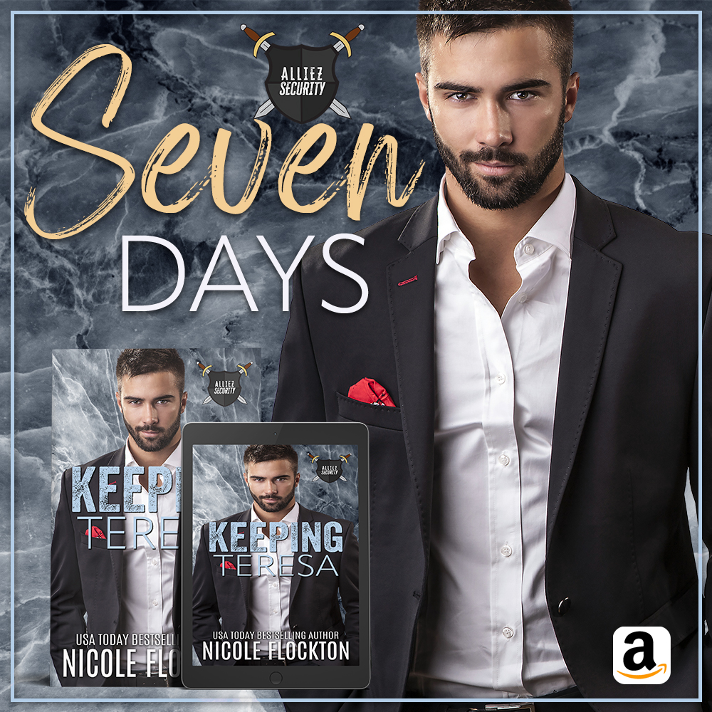 SEVEN days ... #AlliezSecurity

KEEPING TERESA (Alliez Security, Book 3)
Coming 28 May 2024
Amazon -- amzn.to/49tORPu

#teasertuesday #tease #Romance #RomanceAuthor #comingsoon #countdown #amazon #kindle #preorder