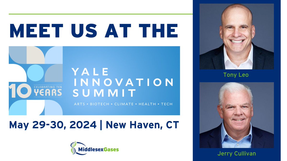 Our very own Jerry Cullivan and Tony Leo are attending the Northeast's biggest innovation event, the Yale Innovation Summit. If you spot these two gas experts, be sure to say hello! 👋#YaleInnovation24