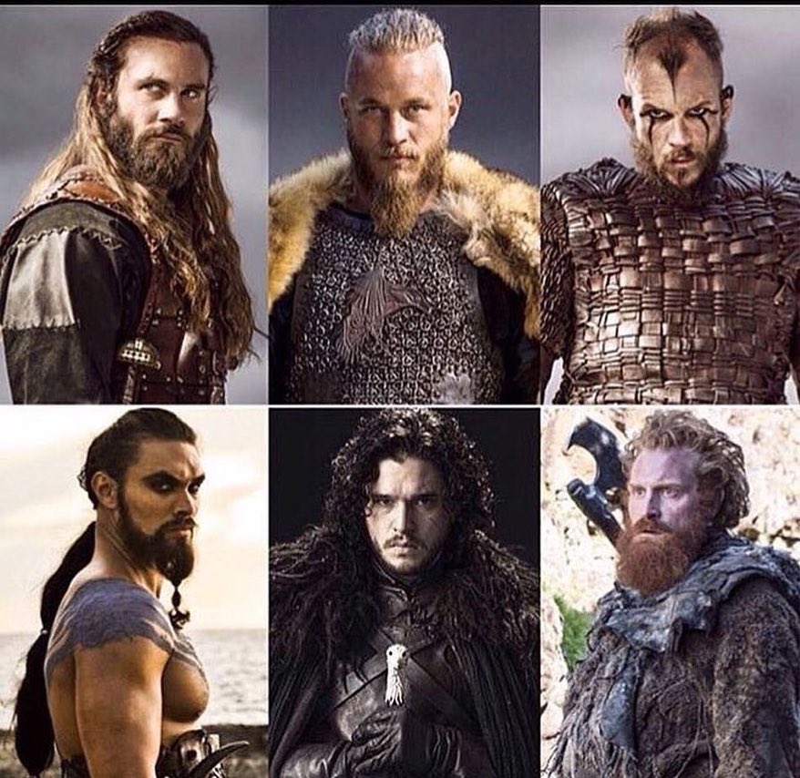 En un combate 3 contra 3, ¿qué equipo crees que ganaría?

RT  - Equipo  "Juego de Tronos"
MG - Equipo  "Vikings"