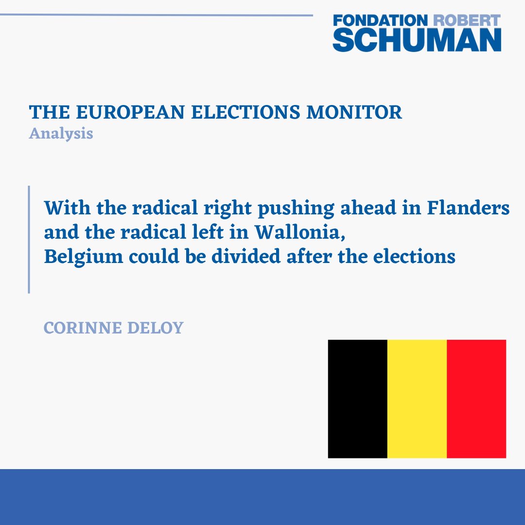#Belgium🇩🇪 #general #elections🗳️ 🗓️9 June Pre-election polls predict a surge of radical right and left in the country, which could complicate the formation of a government after the election. ➡️ robert-schuman.eu/en/monitor/616…