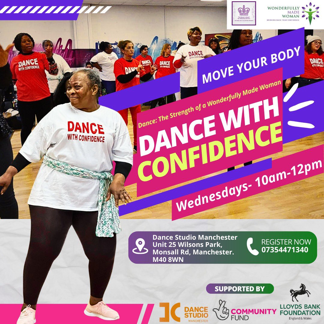 WMADEWOMAN's tweet image. Join us every Wednesday @ 10am @ our #Dance with confidence session ! #Dancetherapy  @TNLComFund @LBGplc @mama_poverty @loosewomen @GMLO_UK @ChangeGMSystems @AndyBurnhamGM @ArnoldClark @itvcorrie @ehinor_1