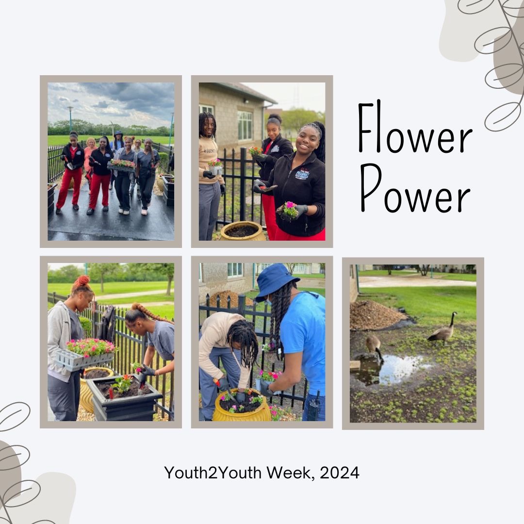 Youth2Youth week at #PaulSimonJobCorps kicked off beautifully as students and staff worked together to plant flowers around the campus. Y2Y promotes non-violence, anti-bullying, anti-drug use and a healthy mental outlook.