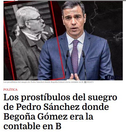 👇 me pregunto si fue en uno de esos prostíbulos que Pedro Sánchez conoció a su esposa Begoña Gómez... ¿o debiéramos decir... Vergoña? ~ #PedroVigilaATuEsposa