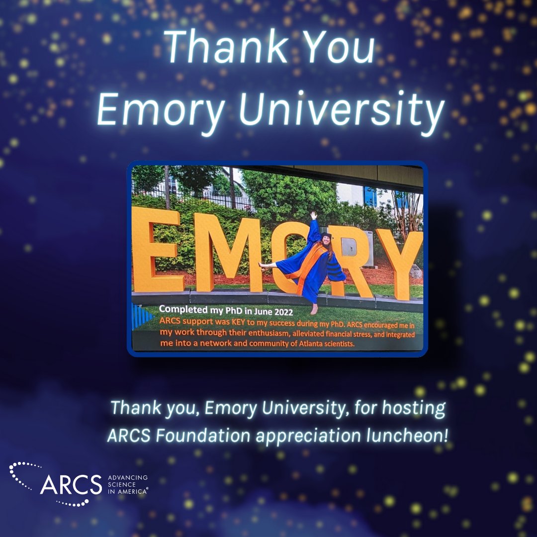 ARCS - Atlanta (@arcs_atlanta) on Twitter photo Thank you to <a href="/EmoryUniversity/">Emory University</a>, the James T. Laney School of Graduate Studies, and Dean Kimberly Jacob Arriola for hosting ARCS Atlanta for an ARCS Foundation appreciation luncheon and tour of Emory University's new Health Sciences Research Building II. Thank you to <a href="/EmoryUniversity/">Emory University</a>, the James T. Laney School of Graduate Studies, and Dean Kimberly Jacob Arriola for hosting ARCS Atlanta for an ARCS Foundation appreciation luncheon and tour of Emory University's new Health Sciences Research Building II.