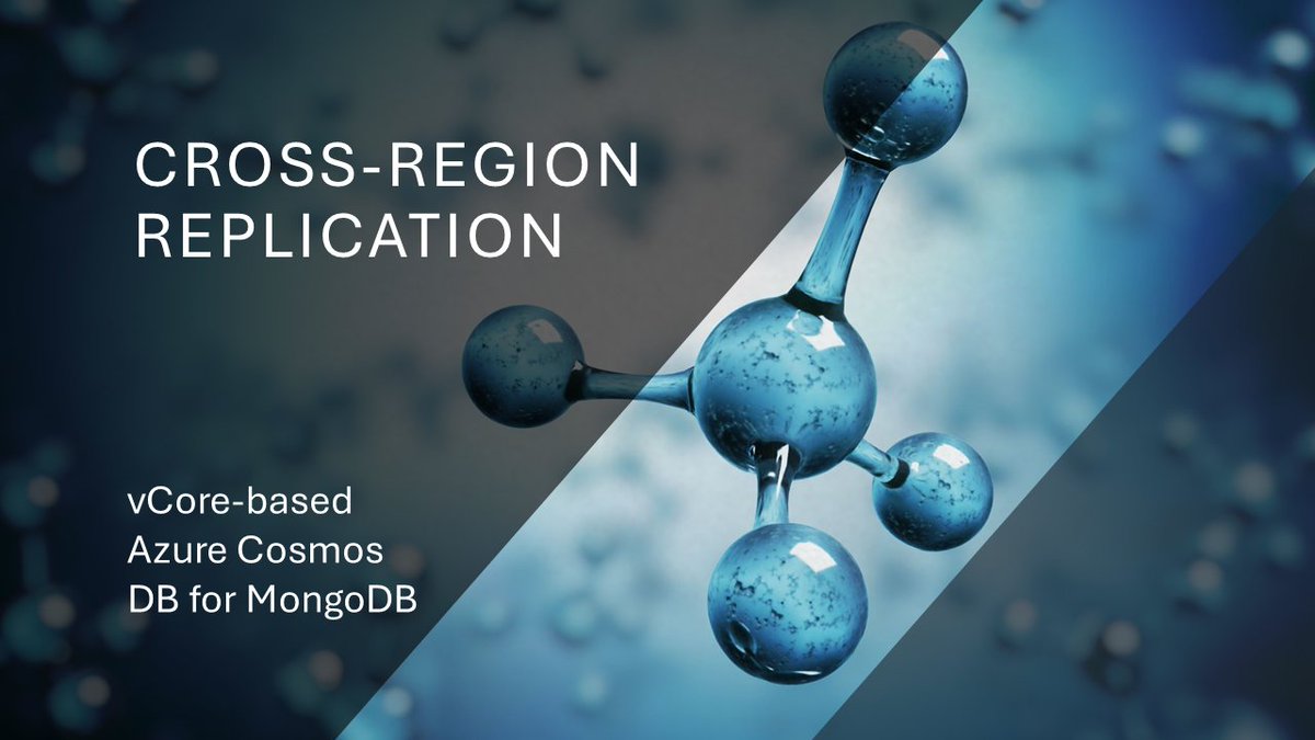 🌐 Cross-region replication is now in preview for vCore-based #AzureCosmosDB for #MongoDB! Ensure your data is always available, even during regional outages. Start leveraging this feature for better disaster recovery and read scalability.

devblogs.microsoft.com/cosmosdb/cross…