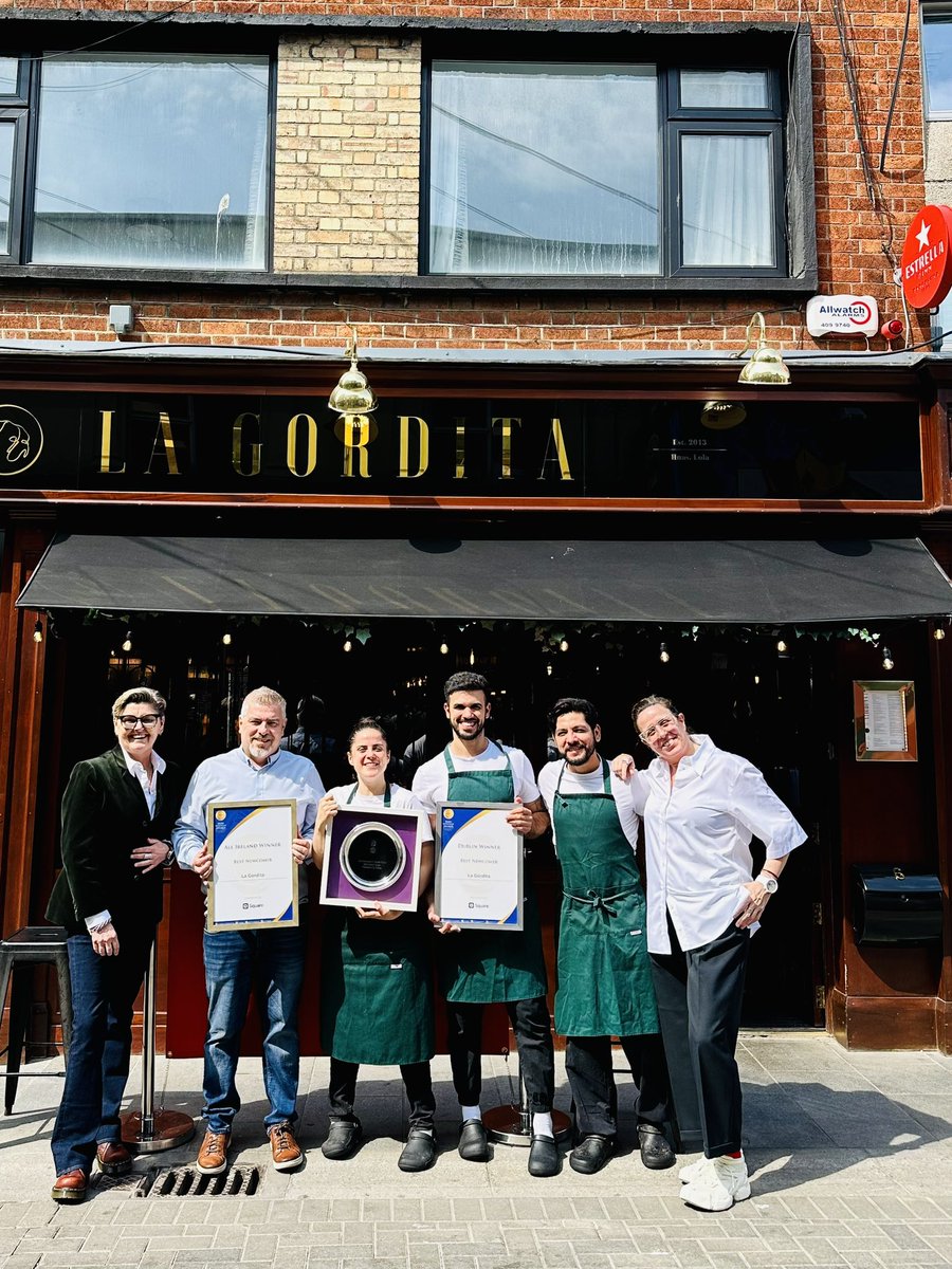 LaGorditaDublin's tweet photo. Promise… the last ones ❤️ wee plaque hung already #bestteamever #yourock and deserve one of the best #massage in #dublin 😜 #bestnewcomer #ireland #dublin #foodoscars #proudmamas 🤩 https://t.co/wJIsgXBmSv