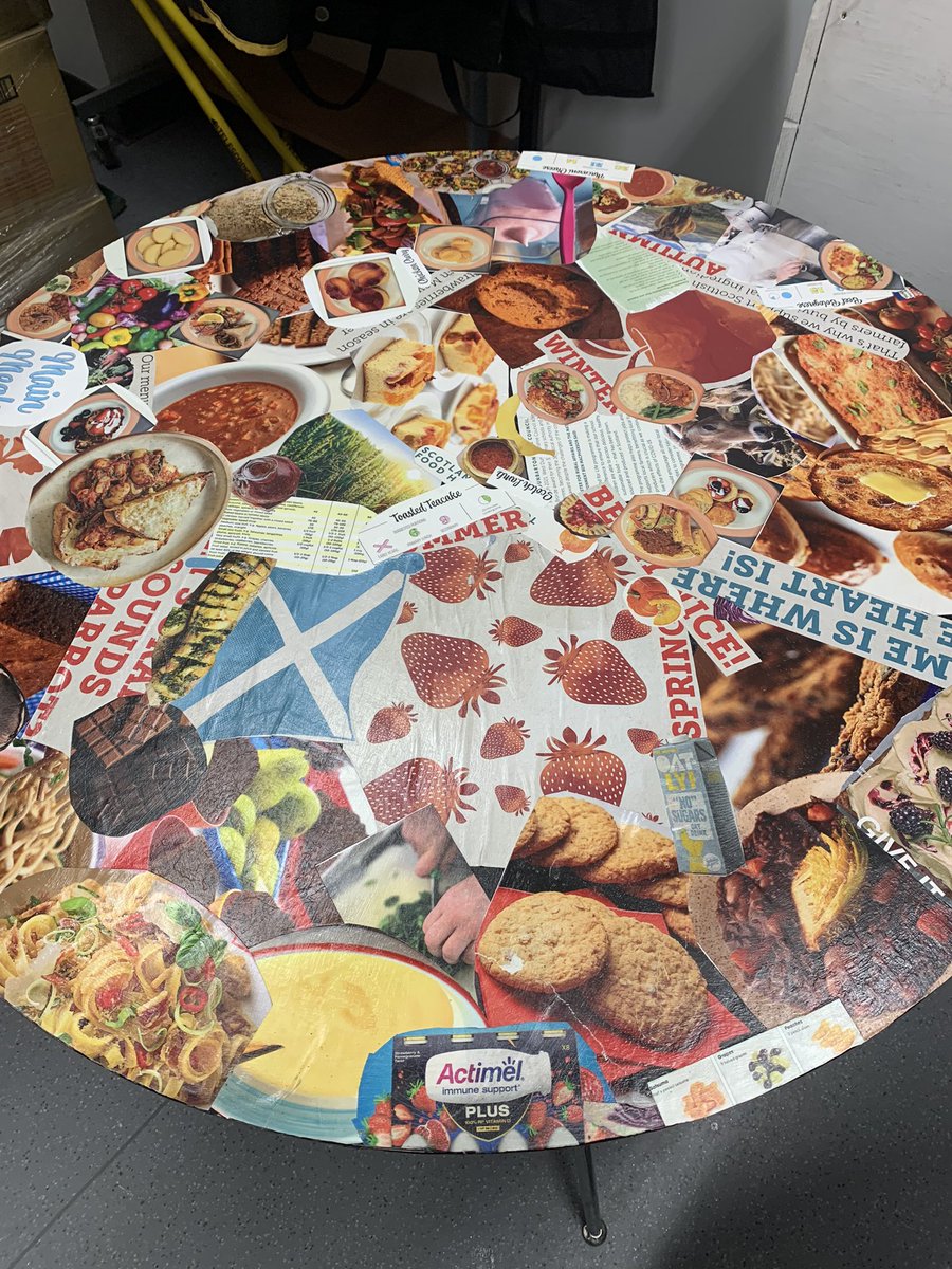 Thank you so much to our @OLSPHigh amazing facilities staff who have #upcycled our canteen tables to give them a new lease of life #teamolsp #beststaff @EdScotLfS