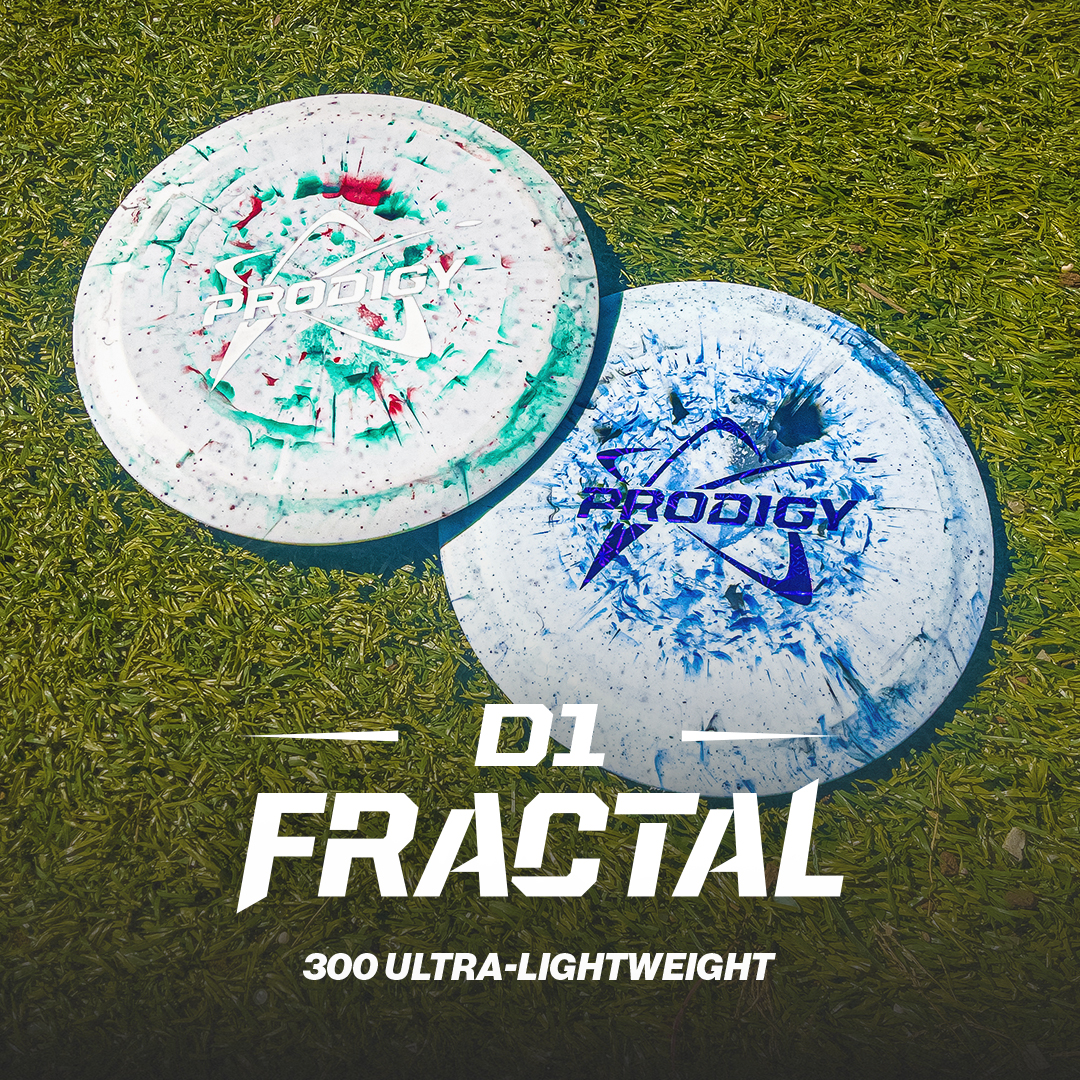 Coming Thursday ⬇️ An Ultra-Lightweight D1 in 300 Fractal plastic. You're going to have some fun with this one. 

🗓️ prodigydisc.com/products/prodi… #ProdigyDisc #FindYourFlight #discgolf