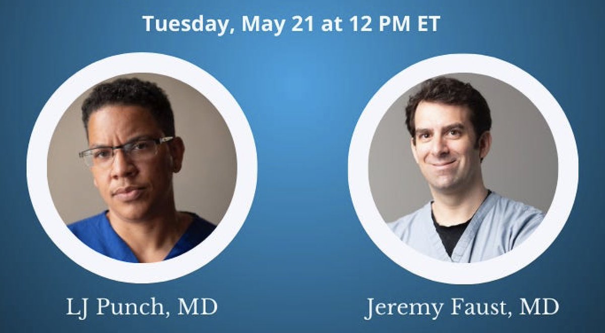 At noon today Dr. LJ Punch joins me for a @medpagetoday Zoom to discuss bullet-related injuries. open.substack.com/pub/insidemedi… Register for free and submit questions here: ehgroup.zoom.us/webinar/regist…