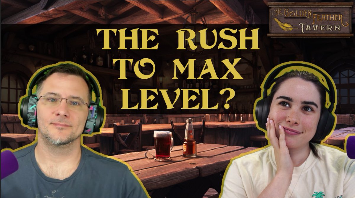 Good morning! 

Tonight we return for another Tavern Talk at The Golden Feather! 

Last week’s is up on our YouTube channel and we discussed things like the rush to max level in @AshesofCreation when it comes to getting a freehold.

youtu.be/RZKnM9UtZTw