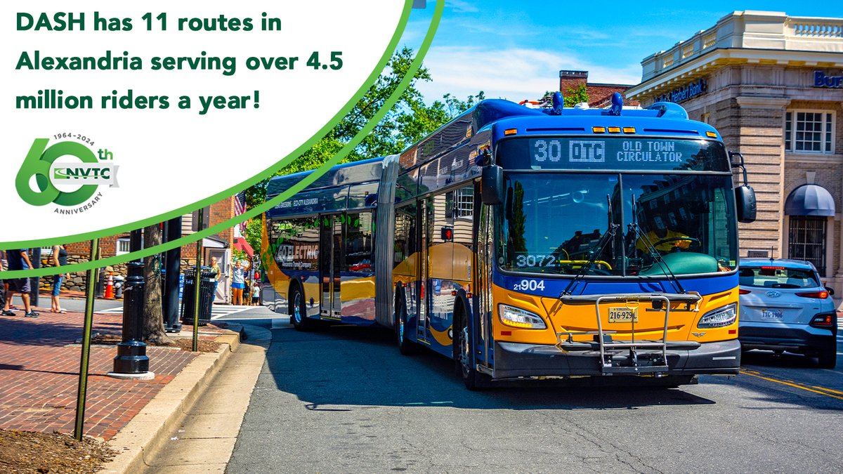 @DASHbus makes getting around Alexandria easy with 11 routes across the city. The best part? It's free to ride! Find your nearest route here: bit.ly/4bLJwnl #TransitTuesday