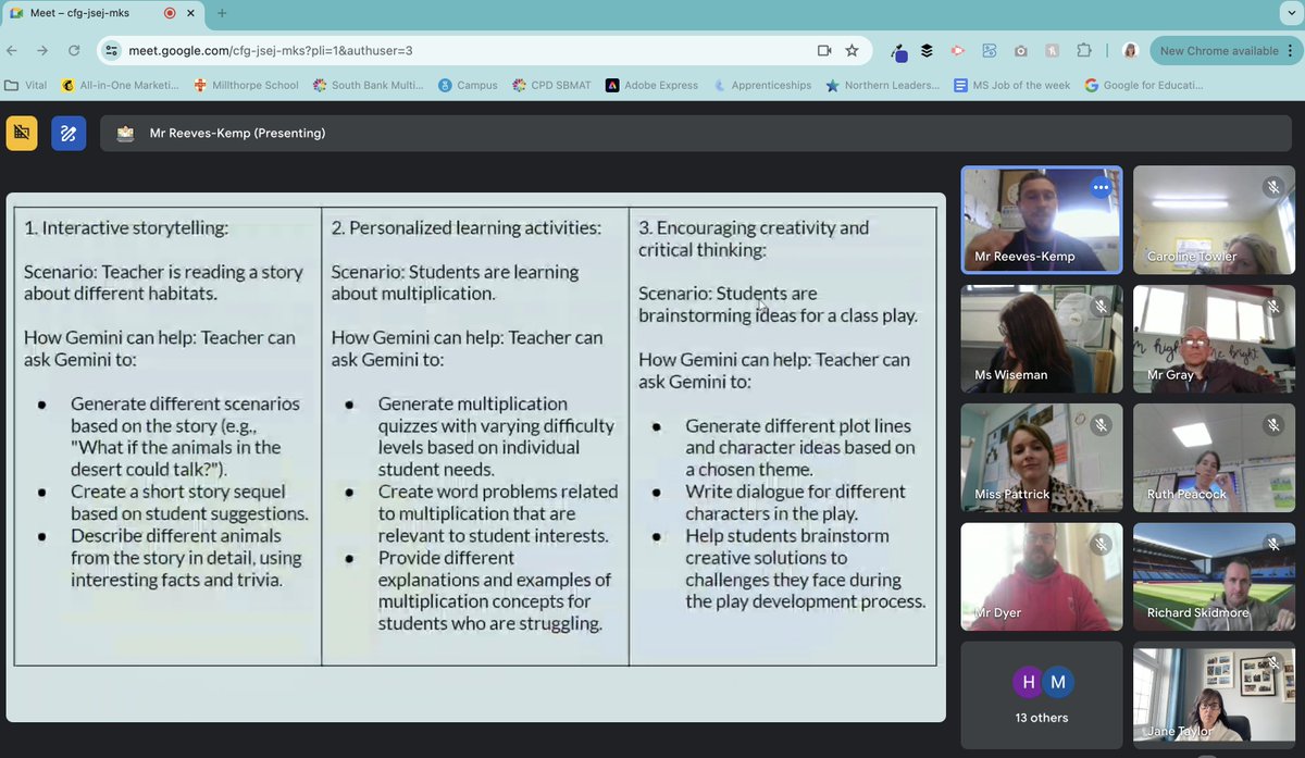 AI in Education is a total game changer.
<a href="/MrReevesKemp/">Mr R-K</a> uses it EVERY. SINGLE. DAY! For lesson planning, writing reports, helping to create long-term plans and much more. AI should be embraced 🤩