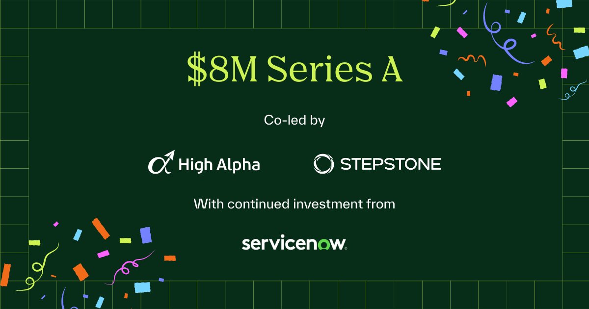 Exciting news! @HighAlpha Studio compnay @Tenonhq,  has successfully raised an $8M Series A round, co-led by High Alpha and @StepStoneVC, with further investment from @ServiceNow Ventures. Congrats to co-founders @BenPerson10, Ben Evers and the entire Tenon team!