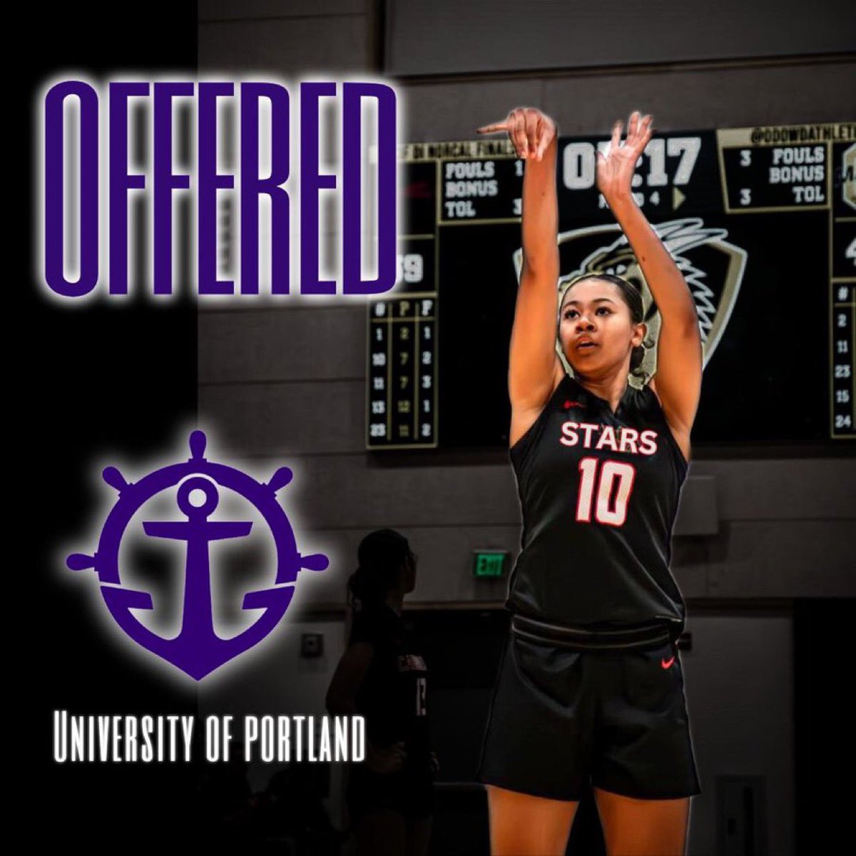 Congratulations @LaylaDixon19 on her offer from @PortlandWBB #onetwostars @NikeGirlsEYBL