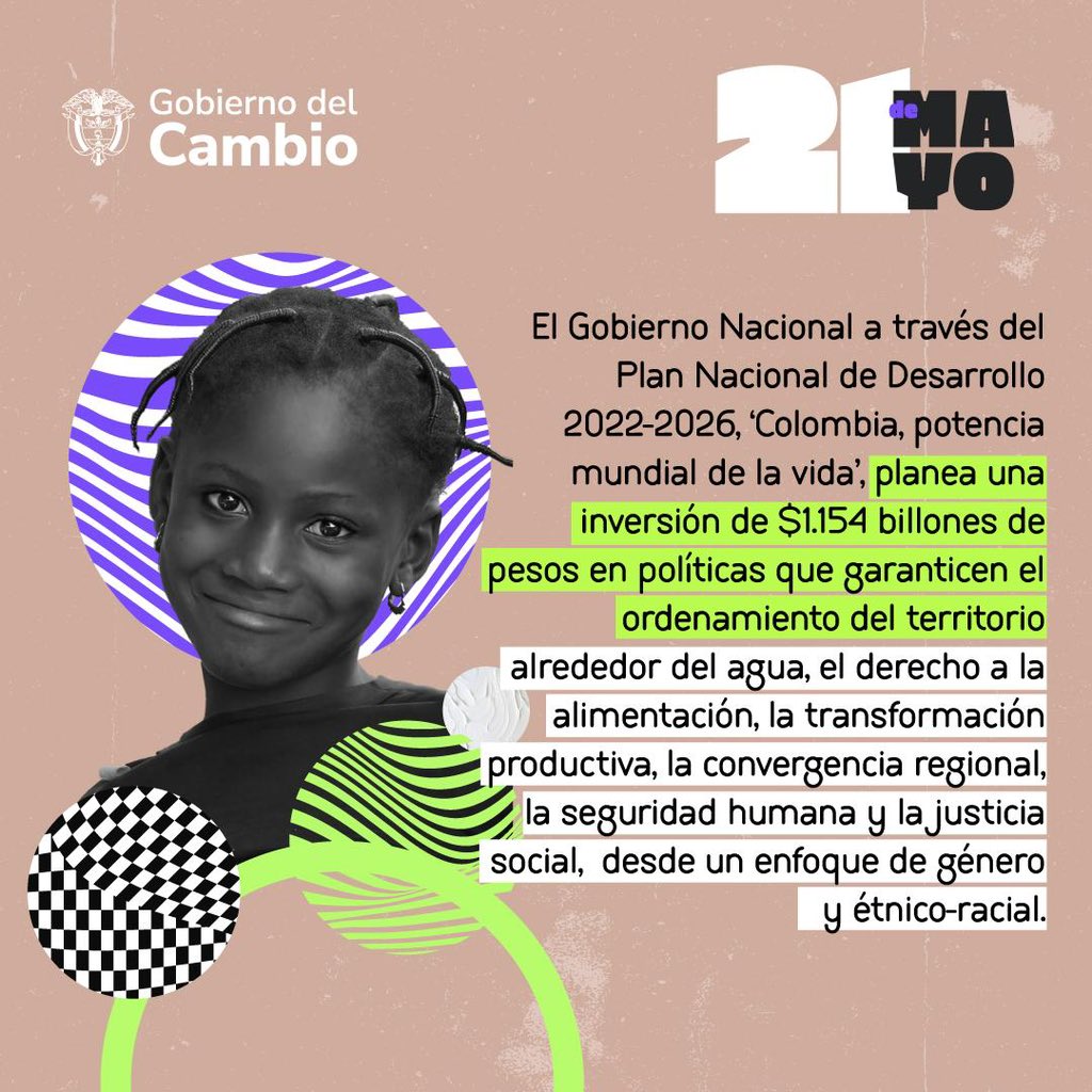 MinIgualdad_Col's tweet photo. En el Día de la abolición de la esclavización es vital que sepamos que para tomar acciones que cuiden a las personas #Afrocolombianas #Negras #Raizales y #Palenqueras hay que invertir en sus comunidades y en su autonomía. Seguimos trabajando para que la justicia étnico-racial sea una realidad y una constante.

 #CambioConJusticiaRacial

@claudiapalacios  @vanedelatorre @JuanLozano_R @jsanchezcristo @ViceColombia @FranciaMarquezM
