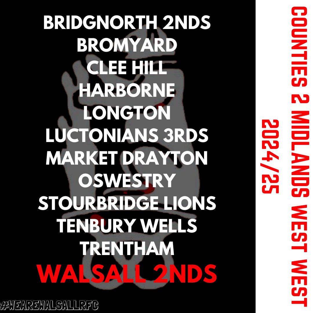 The 2nd XV league has been announced for next season, and the 2nd XV will be seeing a lot of new faces. In the upcoming season, our 2nd XV has been moved over to the West League and will bring new challenges, which we are very much looking forward to.