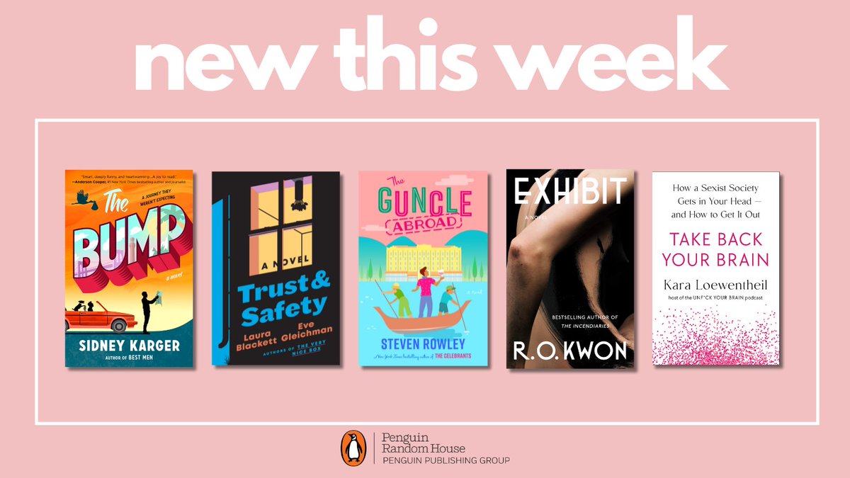 In the new books this week: bit.ly/308bw5I 🚘 Take the road trip of a lifetime 💒 Head to Italy with the guncle for a family wedding ❤️ Explore entanglements in the Hudson Valley 🎭 Uncover hidden desires and family curses 🗣️ Learn to stop your negative self-talk