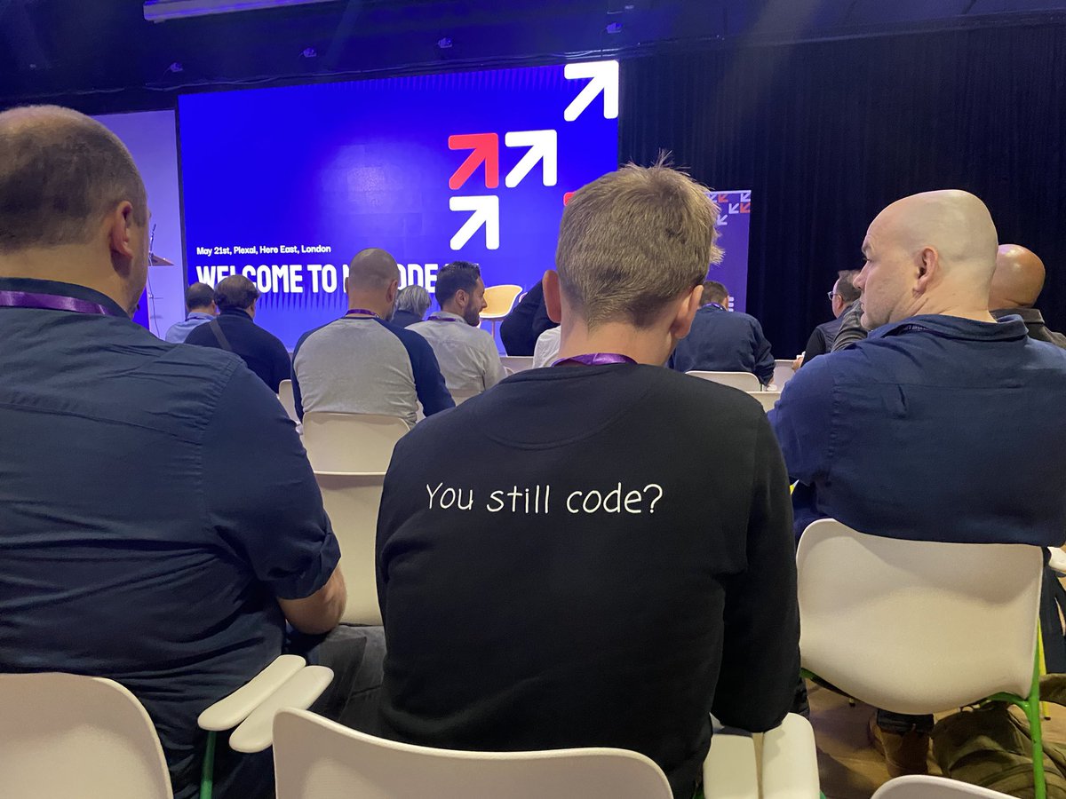 It’s been a great day here at the #nocodeuk event today. Great to meet so many no-coders