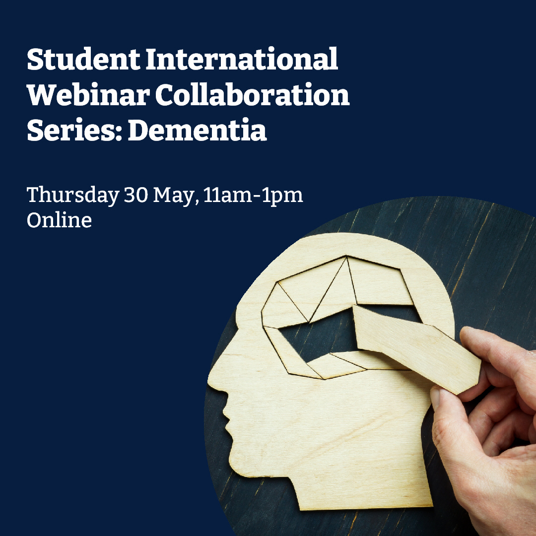 Calling EHU staff and students: come along to the next “Student International Webinar Collaboration Series”, hosted by Fundamentals of Nursing, Manipal College of Nursing and Department of Nursing, Edge Hill University. The topic for this webinar is “Dementia”.
