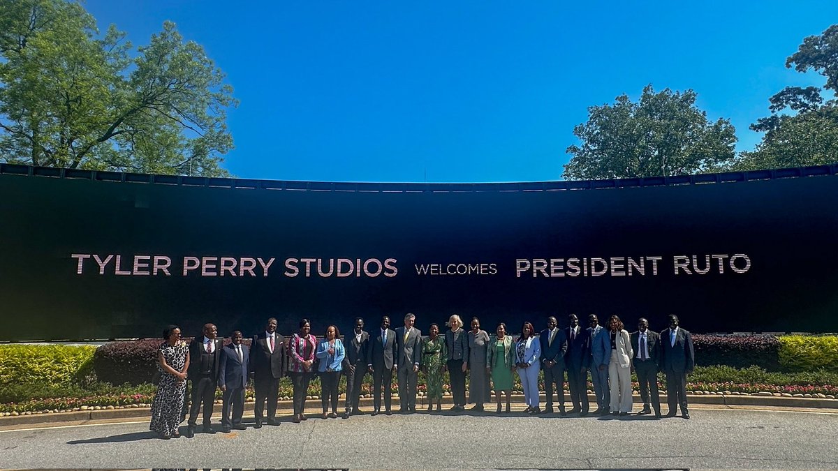 Tyler Perry studios welcomes President William Ruto.