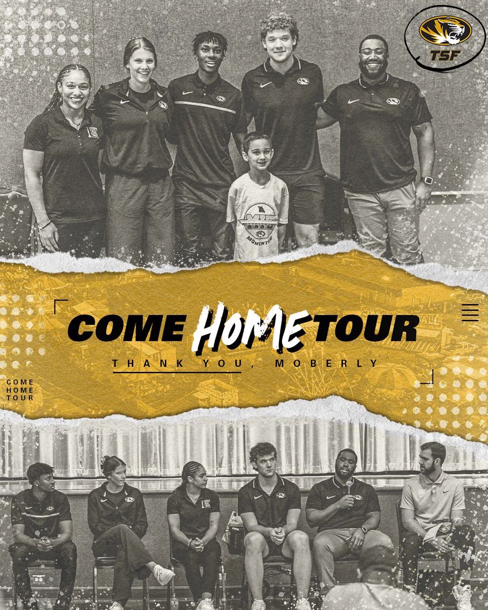 Moberly, you rocked the house during the Come Home Tour!
Thank you for standing by our side and showing the world what true Tiger pride looks like.
Your support means everything to us! :
A #ComeHomeTour
#MIZ