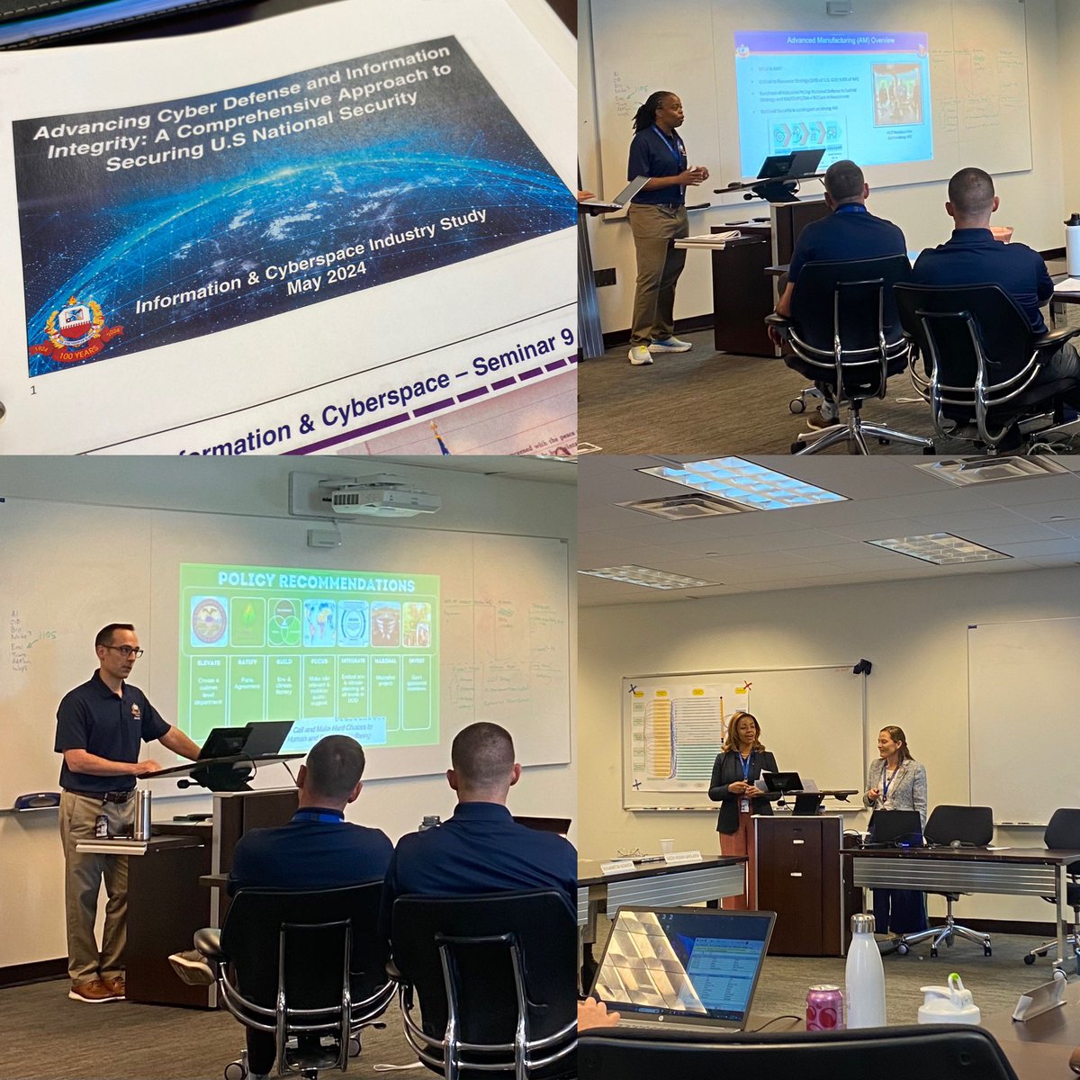 This week, our #Eisenhower students are presenting their Industry Study projects across the university. Well done to all 20 Cohorts. This yearlong industry studies program examines the #Econ, #NatSec, & #industry health of selected industrial sectors, across the USA & globally.