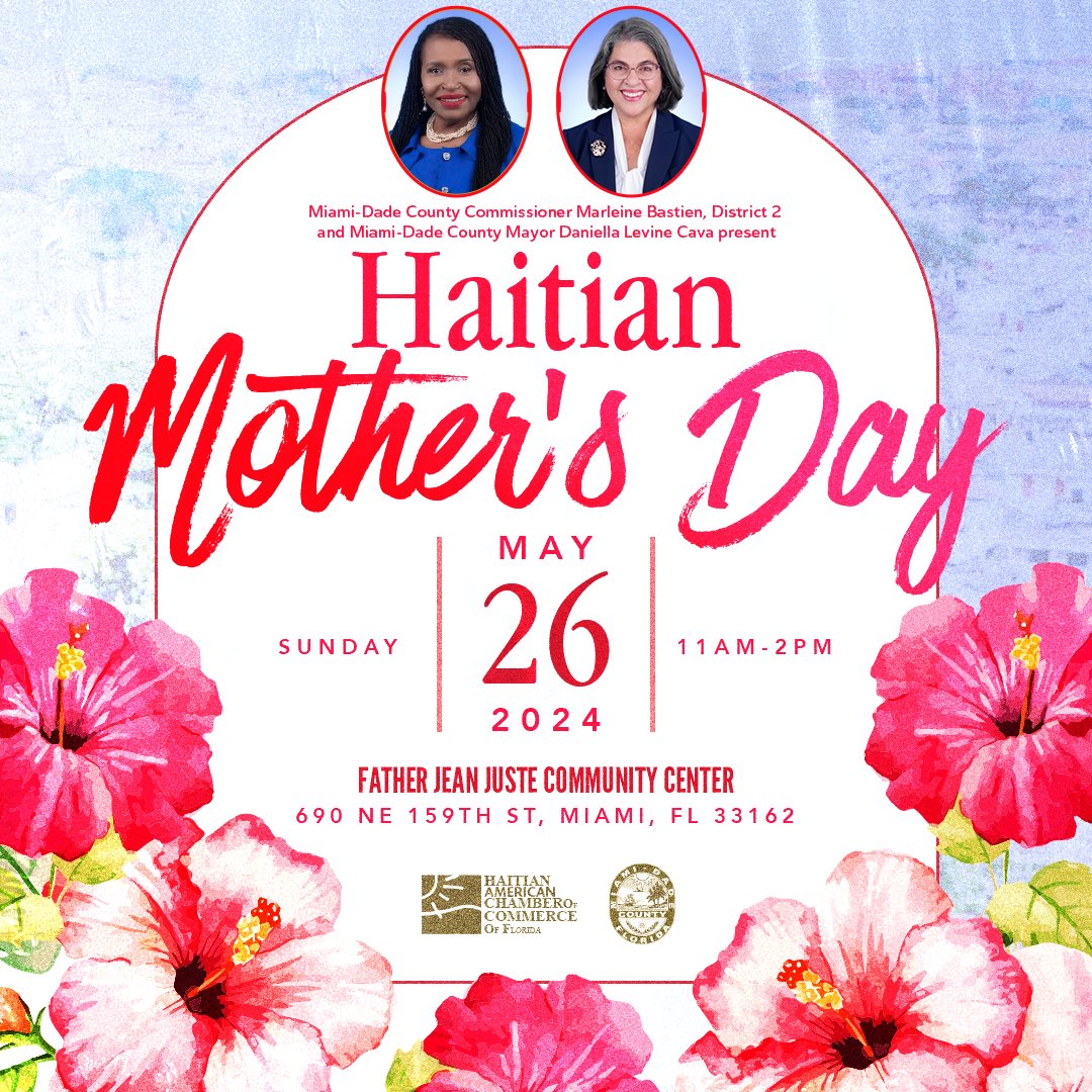 Join us for a delightful Haitian Mother's Day brunch 🌸💐Celebrate and honor the amazing mothers in our community.💐🌸