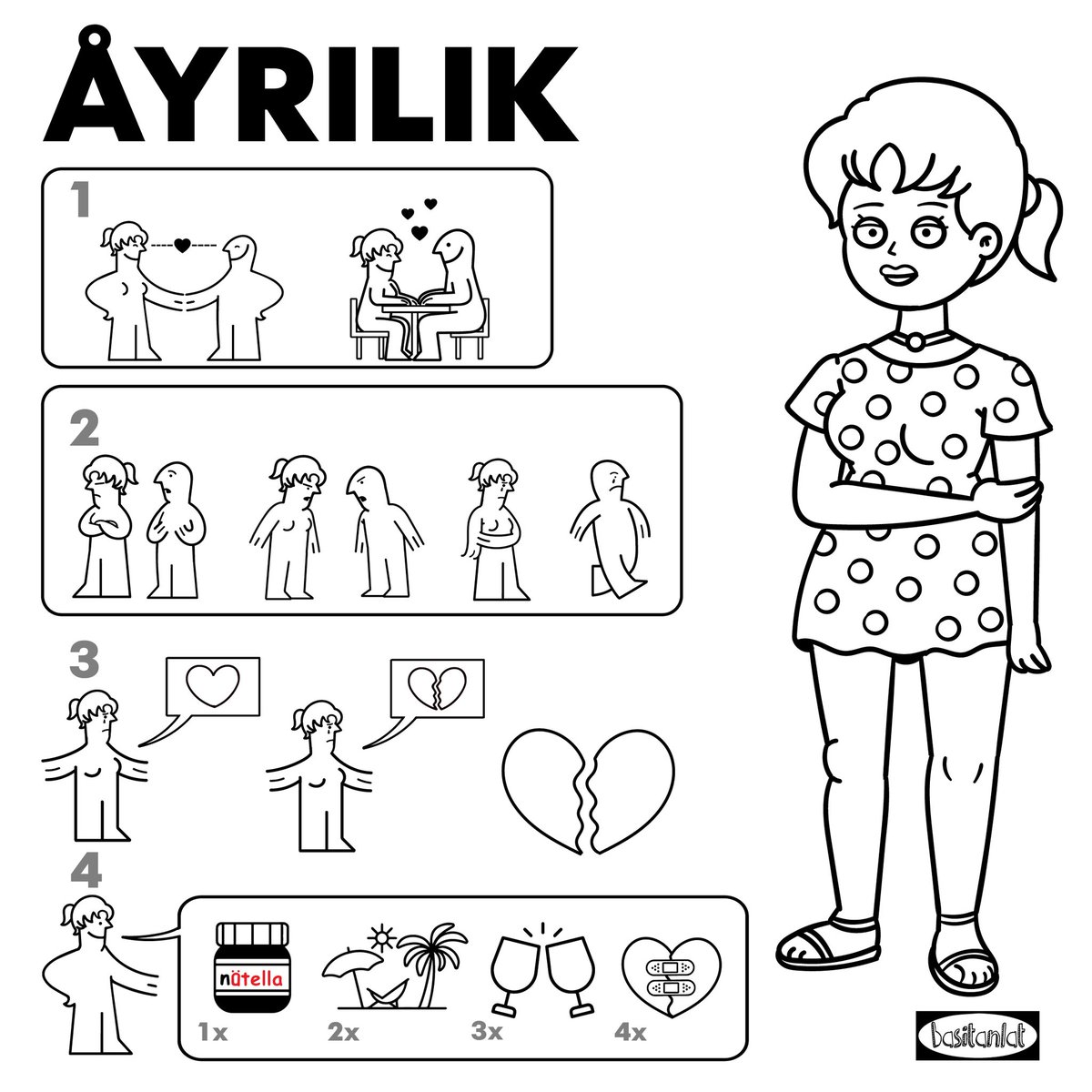 Konu ayrılığa geldiyse, parçaları birleştirmekten başka çaren yoktur. 

#basitanlat #ayrılıkaşamaları