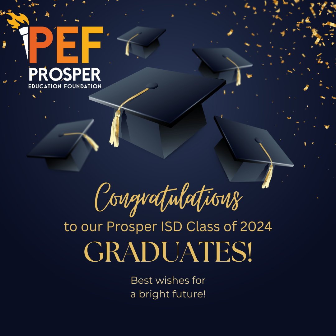Congratulations on your future 2024 graduates! Enjoy senior week and your upcoming graduation ceremonies! #RockHillHighSchool #TheProsperHighSchool #thegroveprosperisd #ProsperISD #ProsperProud